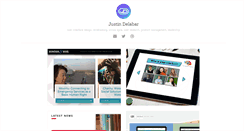 Desktop Screenshot of justindelabar.com