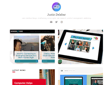 Tablet Screenshot of justindelabar.com